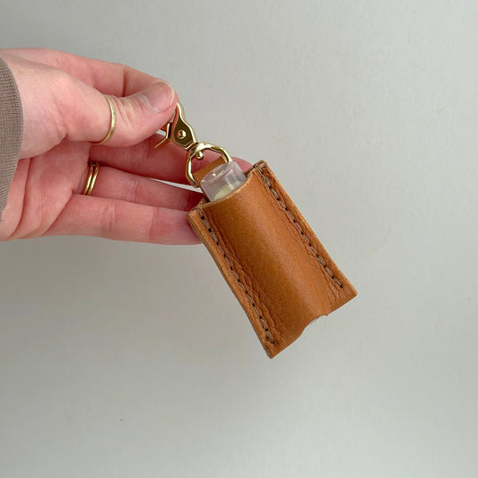 Leather Lip Balm Holder