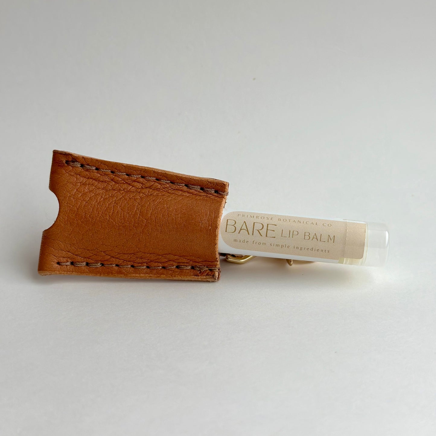 Leather Lip Balm Holder
