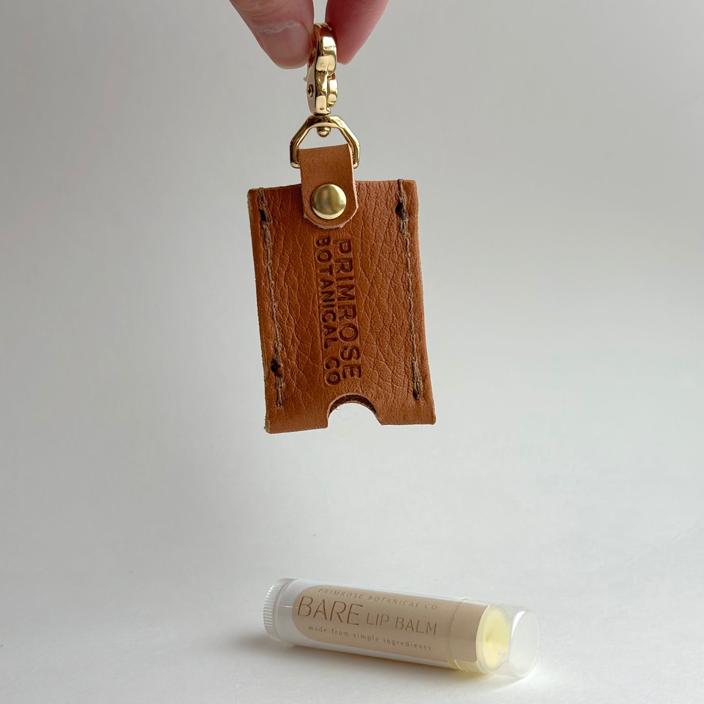 Leather Lip Balm Holder