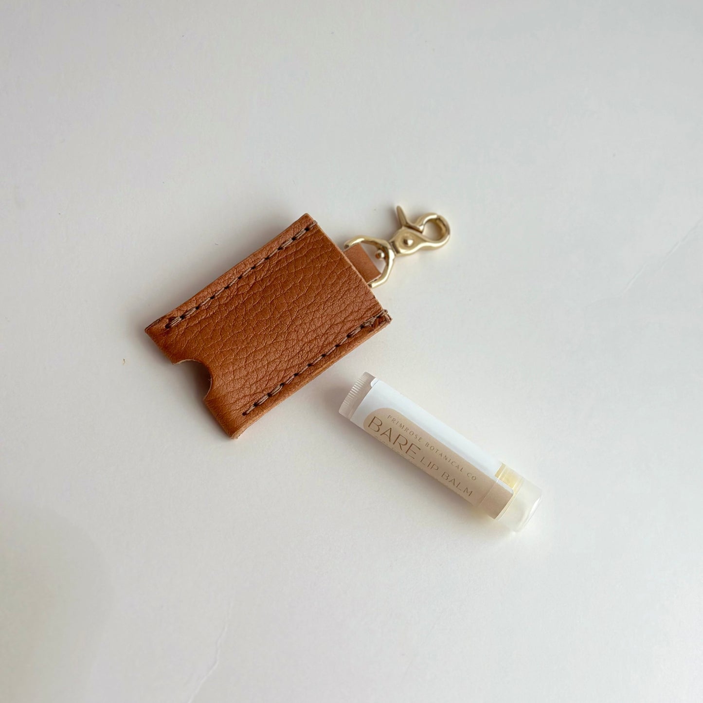 Leather Lip Balm Holder